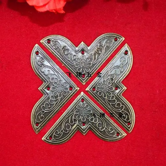 44MM Antique wooden gift wrapping corner piece decorative stickers