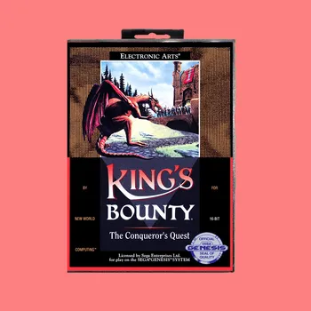 

Kings bounty the conquerors quest 16 Bit MD Game card with Retail Box For Sega Genesis & Mega Drive
