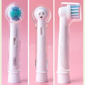 

4 Pcs High Quality Toothbrush Heads Transparent Dustproof Electric Protective Cover Durable Case Useful Oral Health Supplies