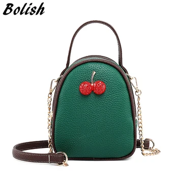

Fashion Women Small Crossbody Bag Cherry-shaped Diamond Shoulder Bag Large Capacity Handbag Lovely Girl's Cell Phone Bag Nicebag