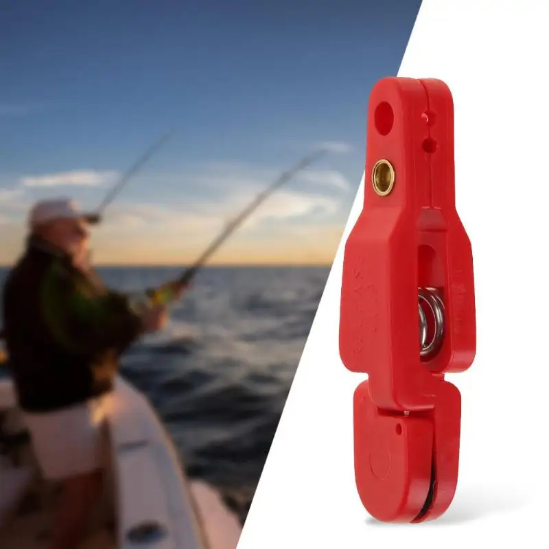 T006R красный пластиковый защелкивающийся зажим Outrigger Downrigger мощное сцепление рыболовные аксессуары