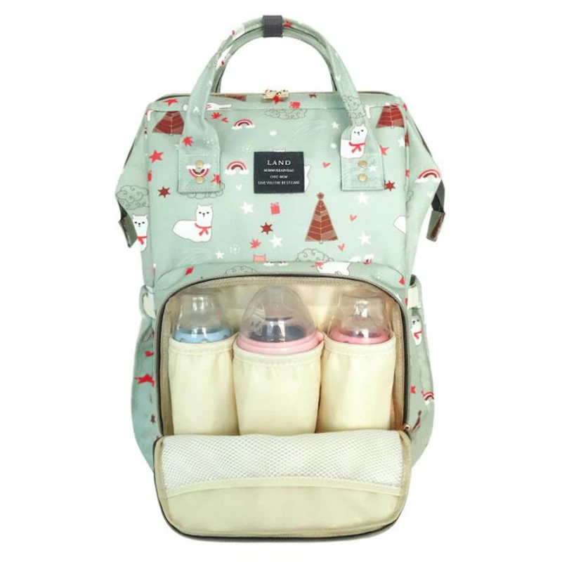 LAND Diaper Bag Mummy Maternity Nappy Bag Baby Travel Backpackn For Baby Care 