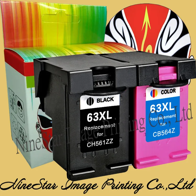 63 63XL INK Black & Color For HP 63 XL INK HP DeskJet 1112 2132 3632