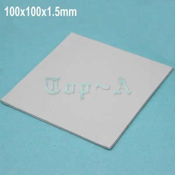 6 шт. 100*100 мм 0,5 мм 1 мм 1,5 мм 2 мм 2,5 мм 3 мм комбинированные термопрокладки IC GPU VGA теплоотвод охлаждения - Цвет лезвия: white
