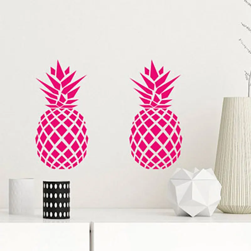 Tofok-2Pcs-set-DIY-Pineapple-Wall-Stickers-Creative-Nordic-Style-Children-Bedroom-Art-Decals-Living-Room (2)