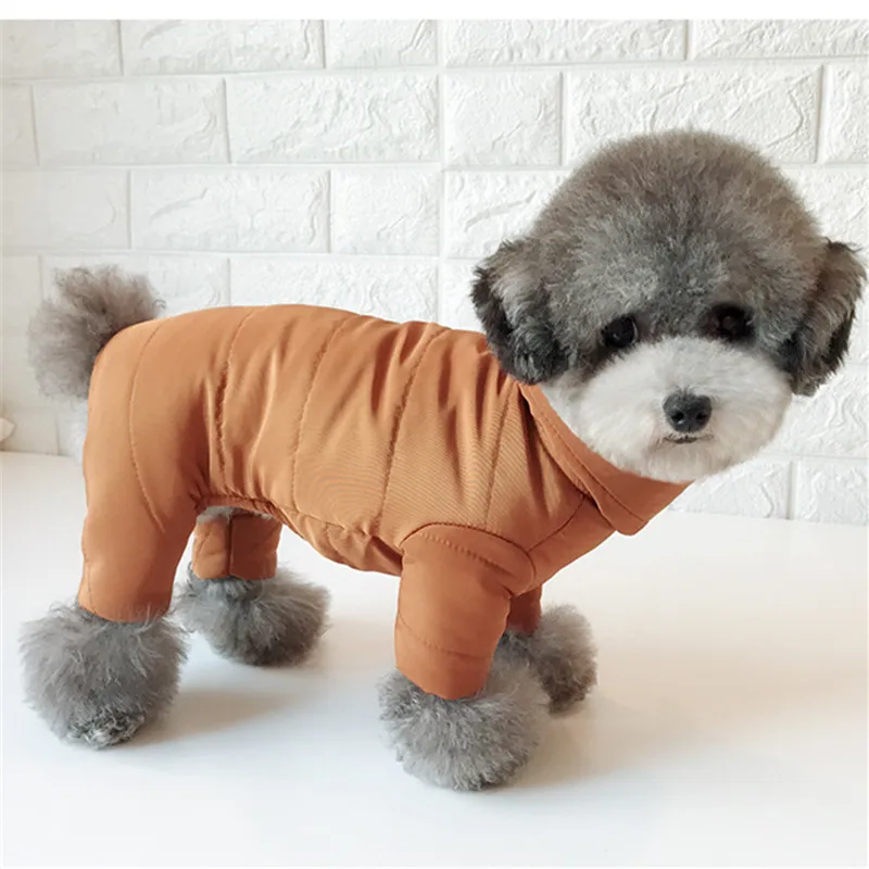 Теплая одежда для собак Зимний комбинезон для животных пальто куртка Кошка Щенок Чихуахуа Одежда Пудель Бишон костюм для мопса одежда наряд