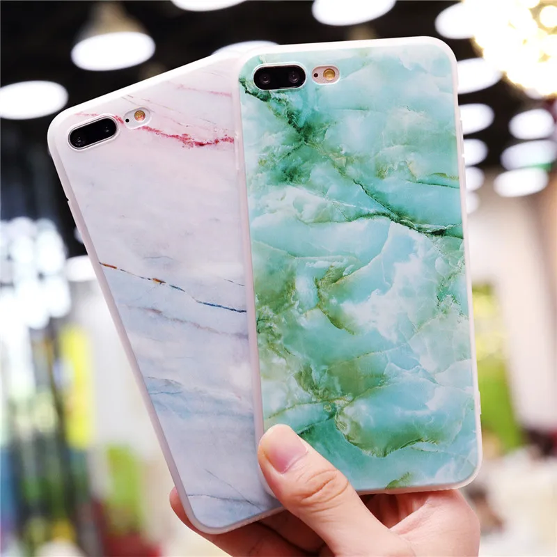Чехол для iPhone 6 6s 7 8 Plus X 5 S SE гранитный скраб изображение мрамора окрашена