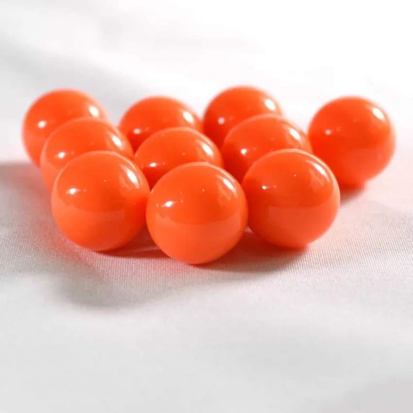 

Wholesale 6.8.10.12.14mm Orange Acrylic Round Gumball Bubblegum DIY Solid Loose Beads for Necklace Jewelry Making AC-13