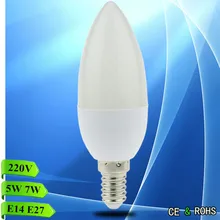 10pcs / lot Led Candle E14 E27 220V Save Energy spotlight Warm / cool white chandlier crystal Lamp Ampoule Bombillas Home Light