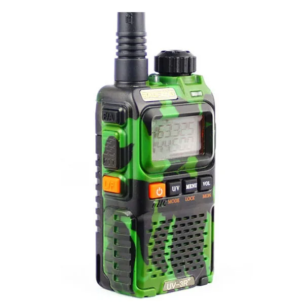 Зеленая камуфляжная рация Vhf Uhf Baofeng Двухдиапазонная для двусторонней охоты мини