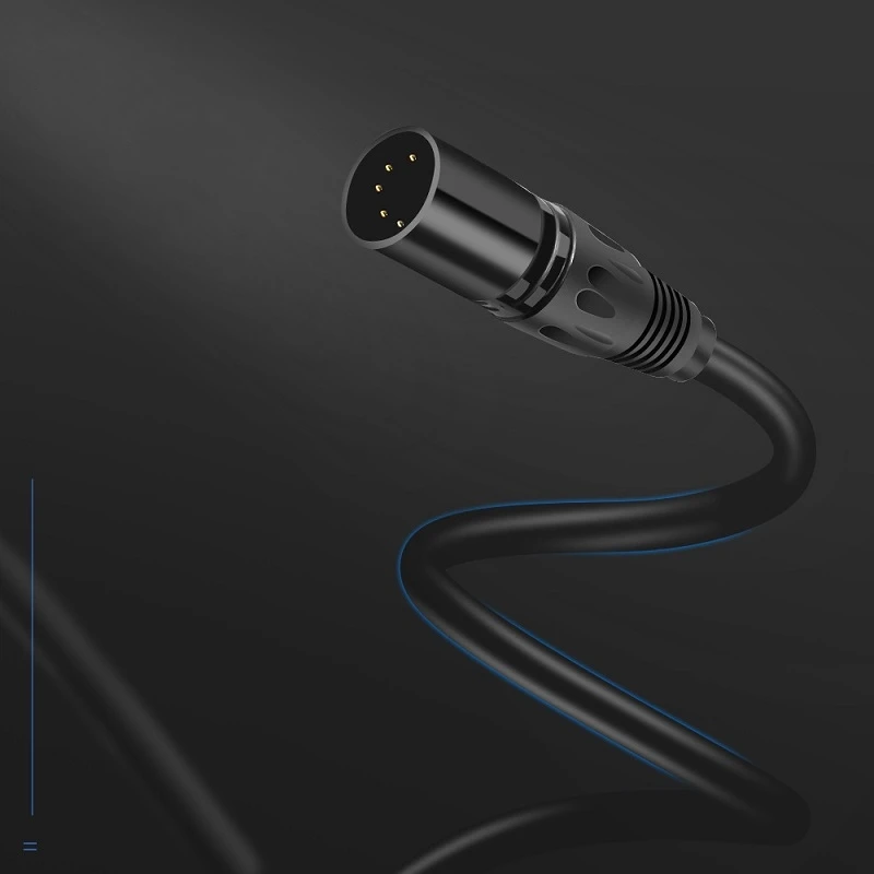 Высококачественный 5 контактный аудиокабель XLR P в штекер гнездо 16*0 18/OFC * 4C + BC 80*0 1/TC