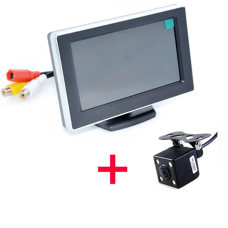 Hot Car HD Video Auto Parking Monitor, LED Night Vision Reversing Car Rear View Camera With 4.3 inch Car Rearview Mirror Monitor Hot Car HD Video Auto Parking Monitor, LED Night Vision Reversing Car Rear View Camera With 4.3 inch Car Rearview Mirror Monitor