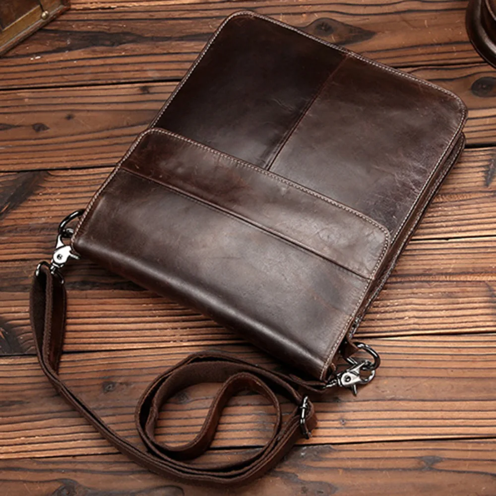 2016 Высококачественная сумка мессенджер из натуральной воловьей кожи первого