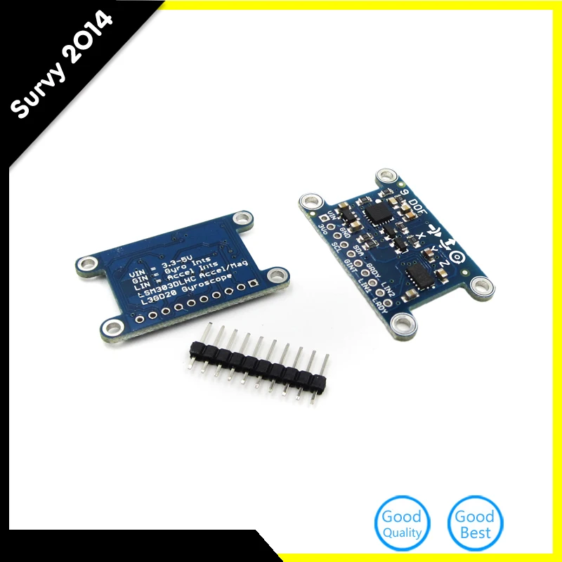 Модуль 9 Axis IMU L3GD20 LSM303D с компасом модуль датчика ускорения и гироскопа для Arduino|module
