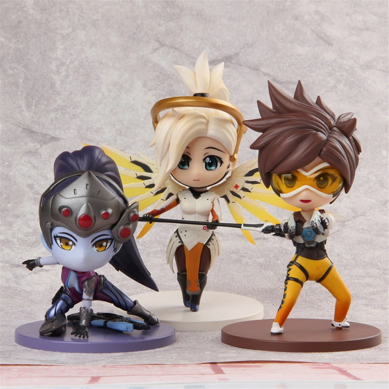 新しいホットアニメフィギュアウィドウメーカー慈悲トレーサーかわいいフィギュアおもちゃグッズモデルギフト人形 Figure Toy Anime Figuretoys Collectibles Aliexpress