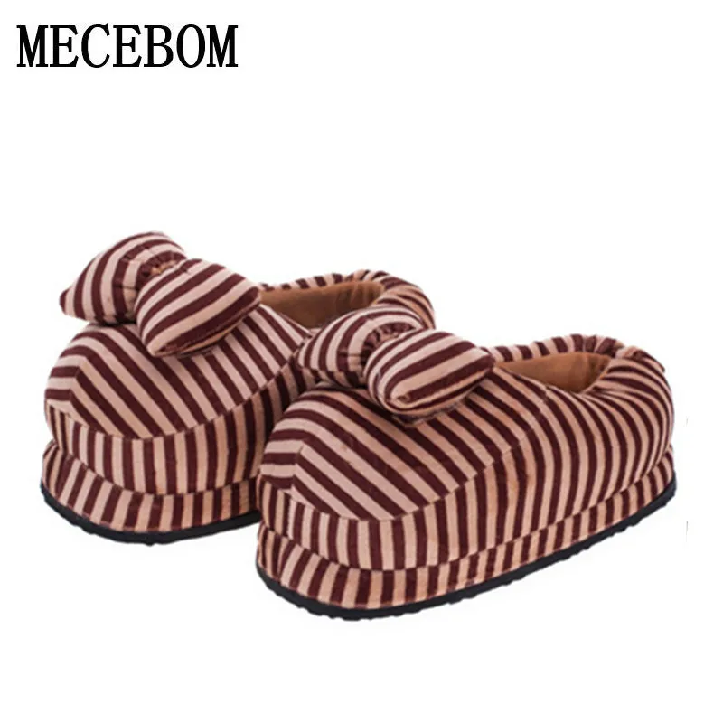 

2018 woman autumn winter Shoes indoor Women Home slippers Cute Short Plush Squinting Sheep house shoes Pantuflas Pantofole 1140W