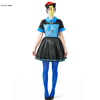 

Woman Halloween Walking Dead Costumes Female Chinese Zombie Cosplay Carnival Purim parade Nightclub Bar Role play party dress