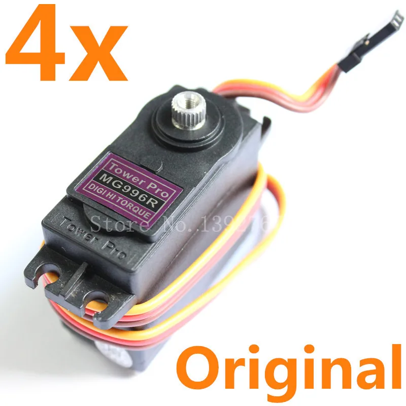 

4pcs Genuine Tower Pro MG996R MG996 Servo Digital High Torque Metal Gear 55g With Ball Bearing For JR RC Car Robot