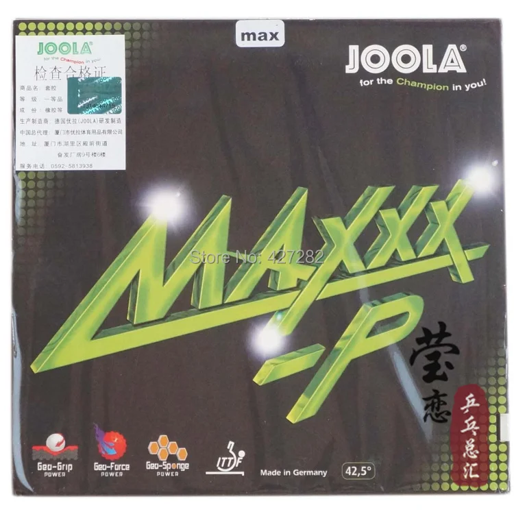 Joola الأصلي MAXXX-P مضارب تنس الطاولة المطاط تنس الطاولة مضرب الرياضية الطاقة الداخلية joola المطاط