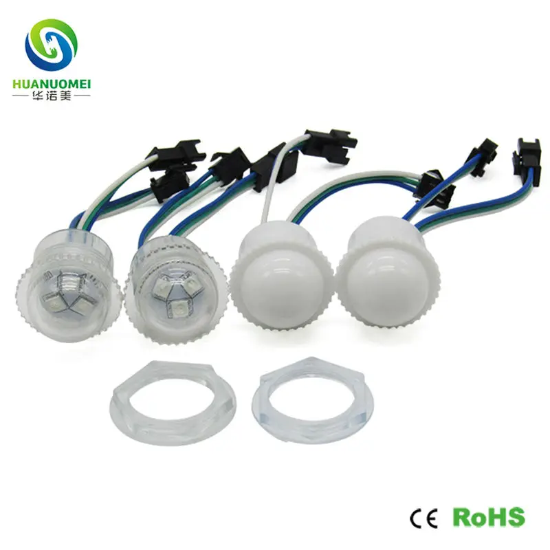 

DC12V 26mm 3LEDs Addressable RGB WS2811 Pixel Module Light Full Color 5050 SMD Digital Bulb Amusement Ride Park Lamp