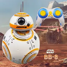 Быстрая доставка обновления Модель Star Wars RC BB-8 Droid робот BB8 мяч Интеллектуальный робот Kid Игрушка Подарок со звуком дистанционное управление 2.4g