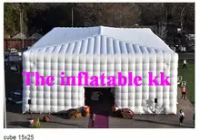 House Structure Inflatable Cube Tent White