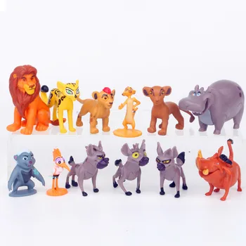 

12 Pcs/set The Lion King Simba King Bambi Mufasa Kiara Nala Scar PVC Action Figure Collectible Model Toy BOX 4CM B175