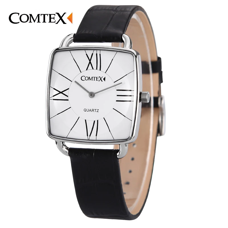 2017 Fashion Women Watches Casual Luxury Brand Quartz Watch Ladies Watches Couple Waterproof Black Leather Watch S6365L