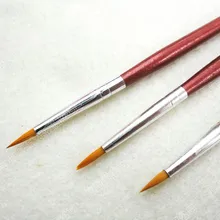 6 шт./компл. высокое качество краски нейлоновые щетки для волос крюк линия пера масляные краски, кисти художника не легко вилка гибкость хорошая