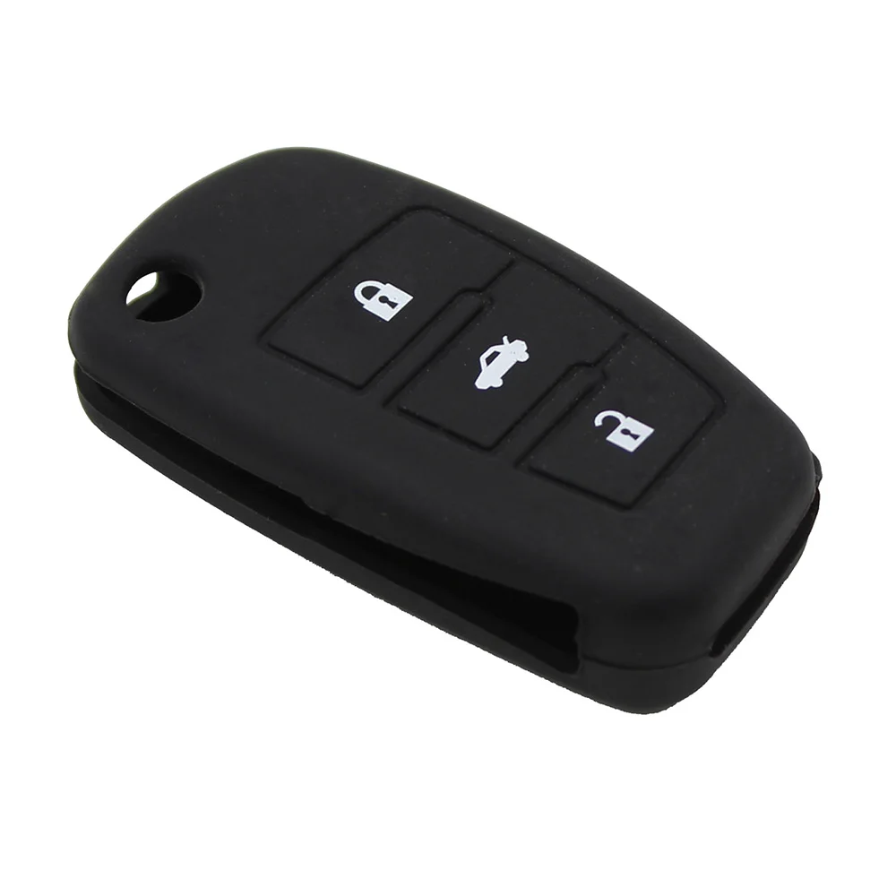 

3 Butons Silicone Car Remote Key Fob Shell Cover Case For Audi A1 S1 A3 S3 A4 A6 RS6 TT Q3 Q7 2005-2013 Cay Key Shell Cover Fob