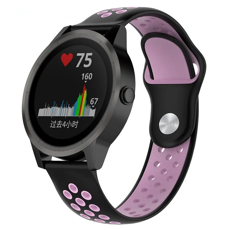 Силиконовый сменный дышащий ремешок для часов Garmin Vivoactive 3 спортивный ремешок для наручных часов vivomove HR/vivomove/vivoactive3 music