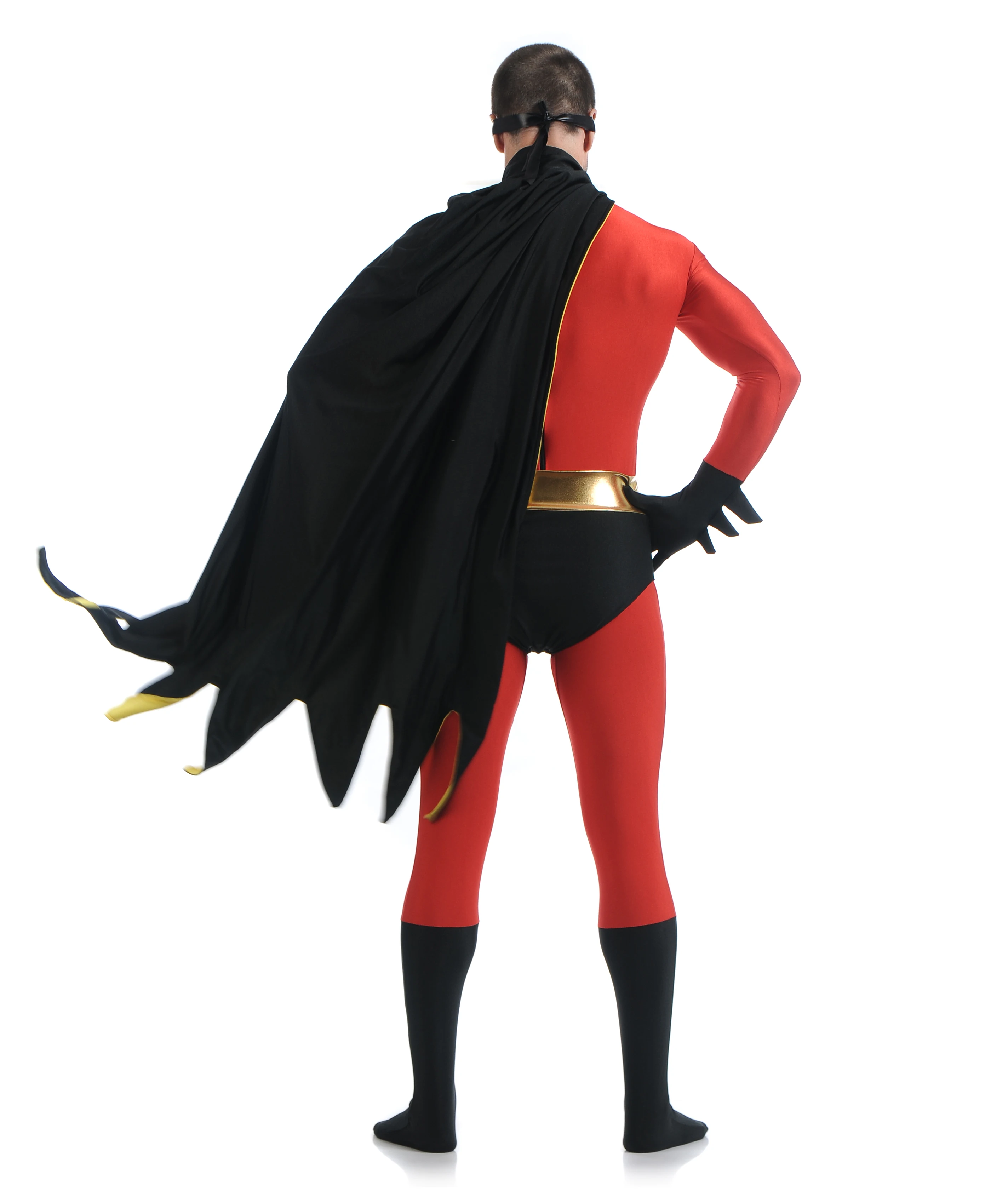 Мужской облегающий костюм Бэтмена из спандекса лайкры нейлона|robin cosplay|cosplay costume