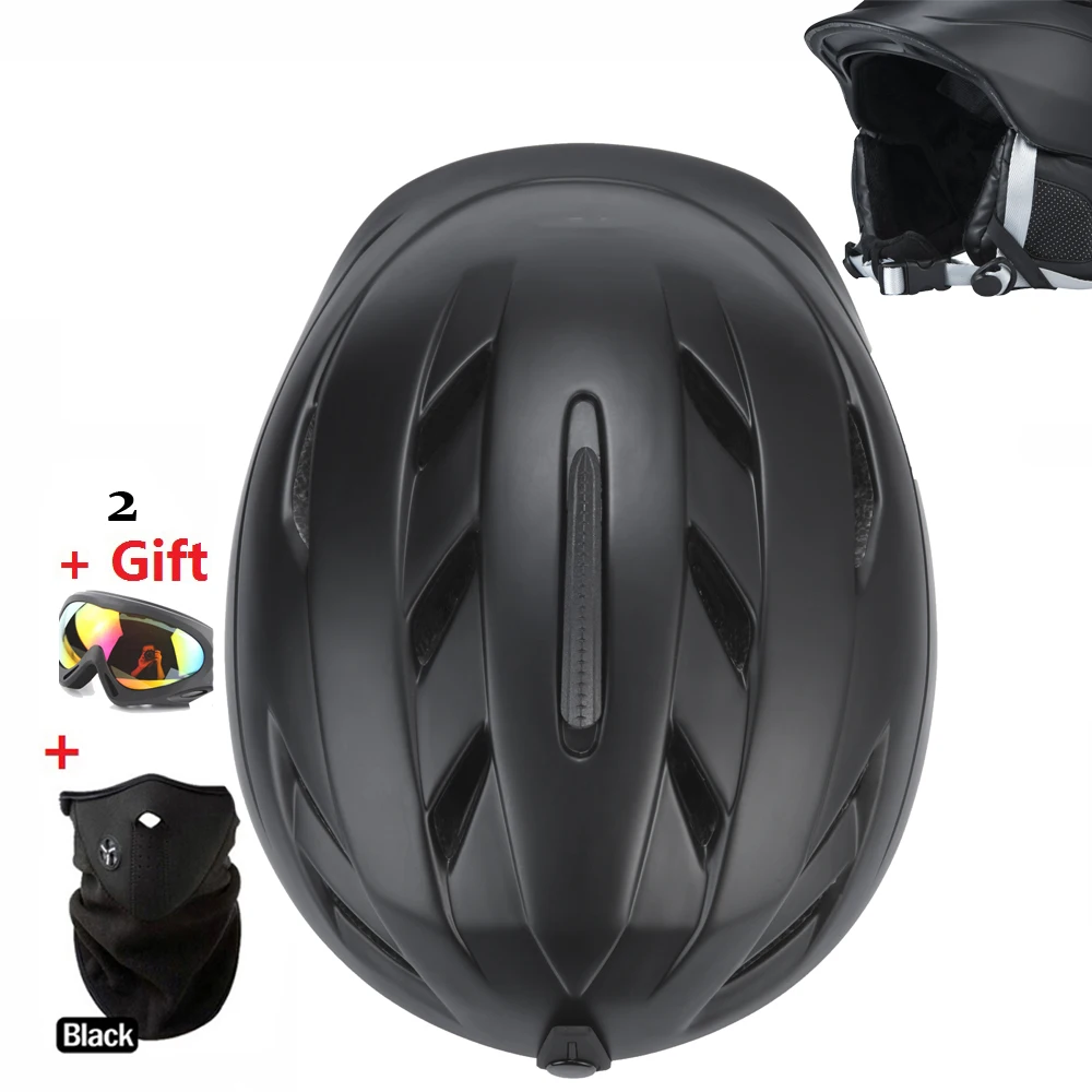 For Adult Kids Ski Helmet MOON Skiing Helmet Skateboard Ski Snowboard Helmet Integrally Molded Ultralight Breathable