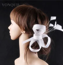 17 Colors elegant sinamay material chic fascinator headpiece cocktail hair accessories race hat suit for all
