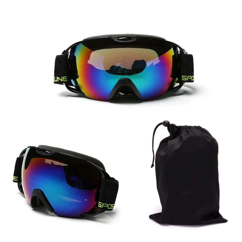 Professional upmarket ski glasses ski goggles double layers UV400 anti-fog big ski mask glasses skiing snowboard goggles box-02