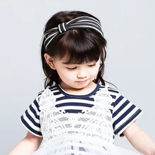 Novos Acessórios para o Cabelo Meninas Qualidade Superior Lindo Headband Bowknot Algodão material BB Doce headwear Crianças Cabeça HeadBands do Estiramento