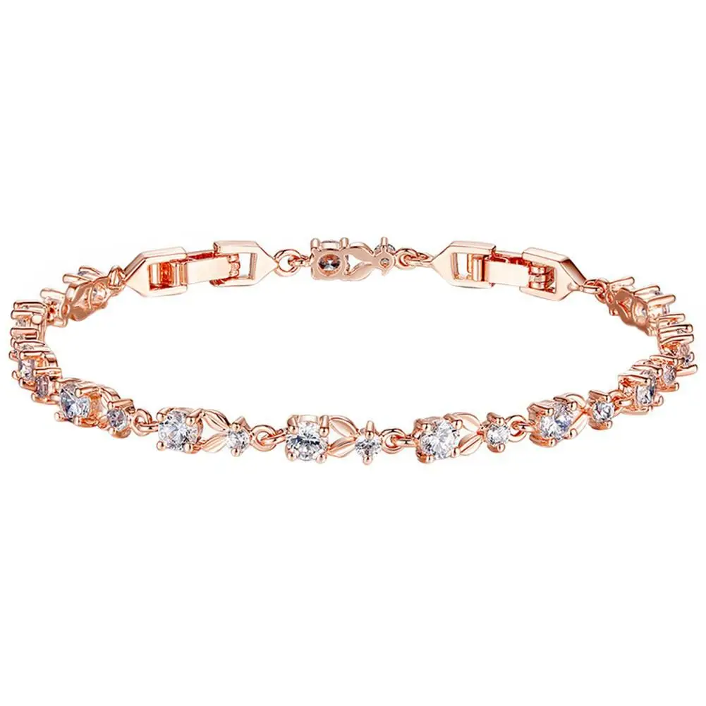 XIUFEN Для женщин стильный роскошный браслет Rhinestone Элегантные универсальные ручной