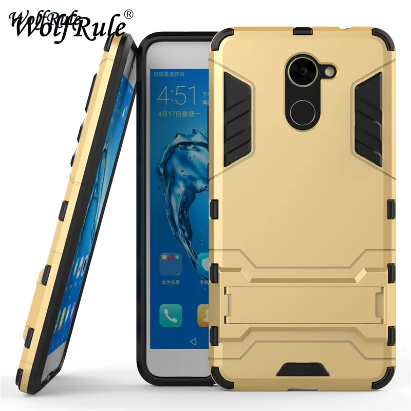 WolfRule для покрытия Huawei Y7 Prime чехол 2017 силиконовый робот Броня Жесткий Чехол задней