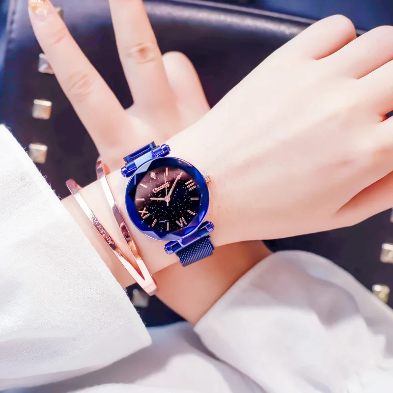 

Ins super fire women watch female Tik Top magnet stone belt fashion trend Korea simple casual student Milan belt
