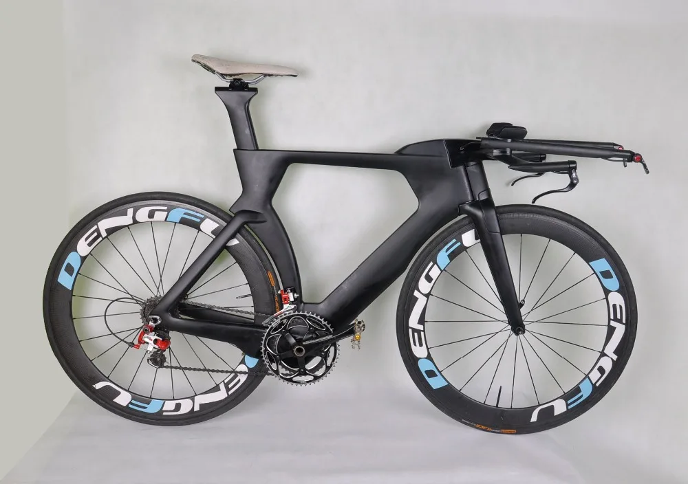 Best 2018 Top quality Chinese complete carbon time trial bicycle full triathlon TT bike Di2 system carbon aero bicycle OEM design 3