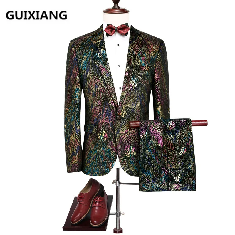 Куртка+ брюки+ жилет осенний мужской костюм Slim Fit модный повседневное свадебное платье костюмы мужские пальто для делового человека Блейзер Размер M-4XL