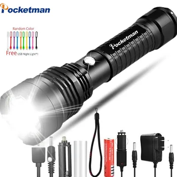 

Super Bright 3000 Lumens LED Tactical Flashlight Rechargeable Waterproof Linternas Torch Aluminum Alloy by 1*18650 or 3*AAA
