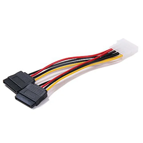 

5pcs/lot 2-Port SATA Splitter Power Cable (2 x 15-Pin)