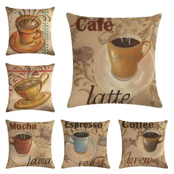 

Women's world -- coffee HomerDecor Cushion Cover Throw Pillowcase Pillow Covers 45 * 45cm Sofa Seat Cushion Decorative