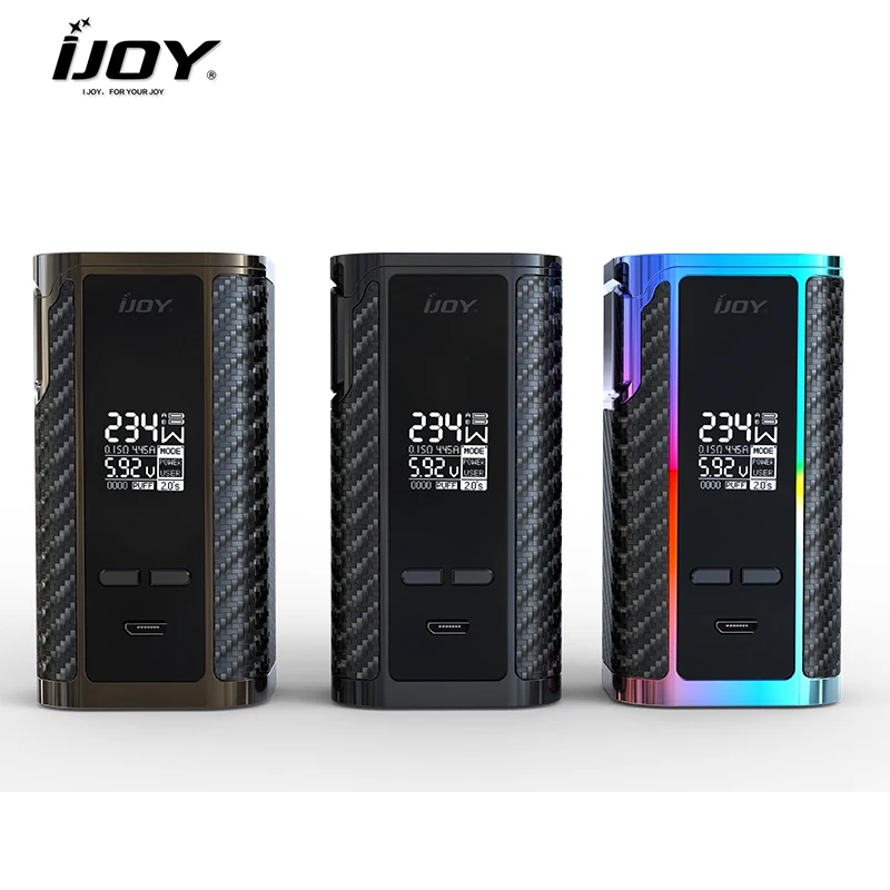 

Original IJOY Captain PD270 Box MOD 234W NI/TI/SS TC ECig Box MOD Without Dual 20700 Battery