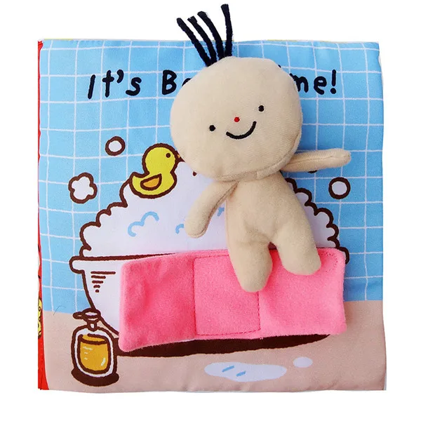 Baby Cloth Book For Bath Potty Children Early Learning Cognitive Educational Quiet Books Cartoon Unfolding Activity Book Toys 35