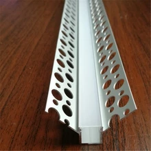 5-30 шт./лот 100 см отрицательный угол штукатурка доска встроенный СВЕТОДИОДНЫЙ алюминиевый профиль, 10 мм полоса бар светильник корпус для стены/потолка