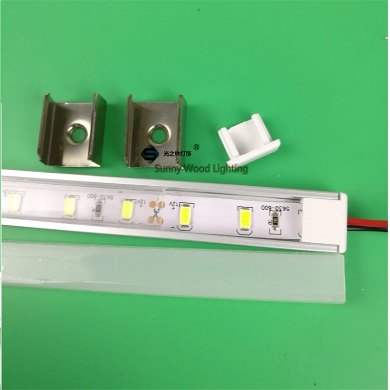 5 шт./лот 0 м/катушка Led канал алюминиевый профиль с 5630 полосками