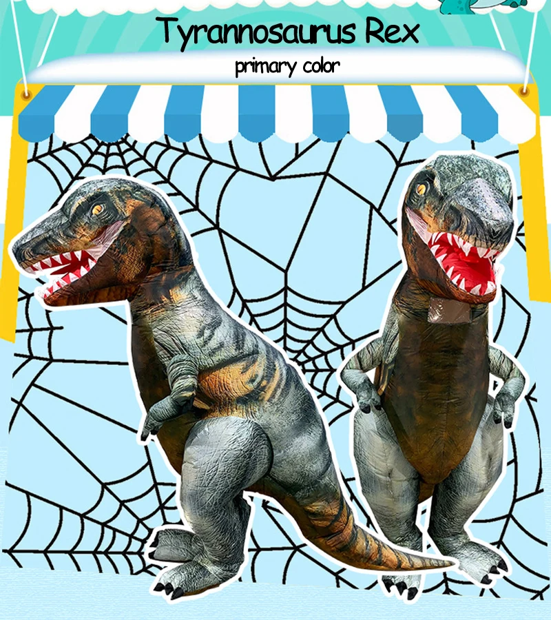 Новейшая надувная игрушка Раптора динозавра, гигантская, T-REX костюмы на Хеллоуин костюмы на карнавал, роскошный Пурим, нарядное платье для взрослых