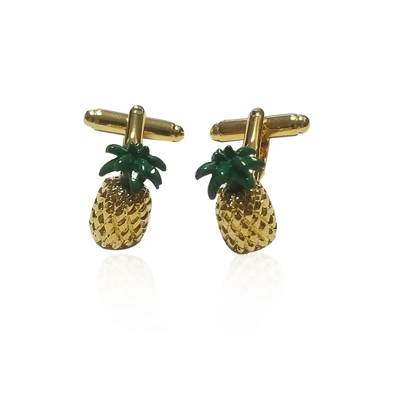 

2018 New Trendy Fruit Pattern Cufflinks Quality Men Shirt Copper Cuff Button Novelty High-end versatile Cuff links Free Shipping